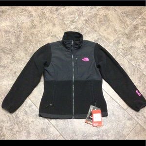 NORTH FACE BLACK DENALI FLEECE JACKET SP ED CANCER